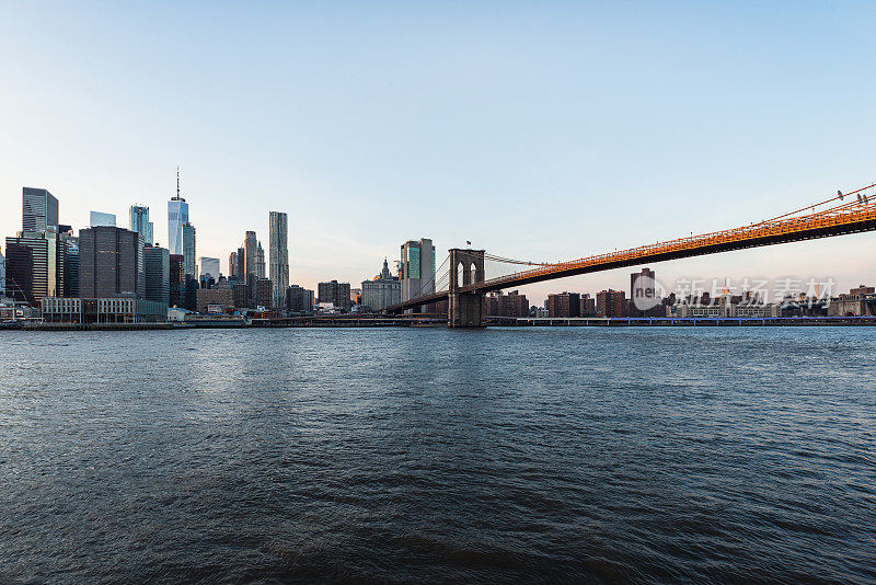 曼哈顿市中心的日落/ NYC